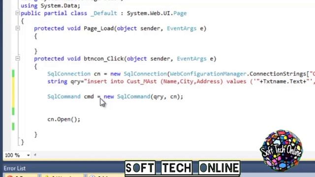 Learn #Ado.net Part 07 (Entering SQL Commands) for #free only on #Soft #Tech #Online. смотреть онлайн