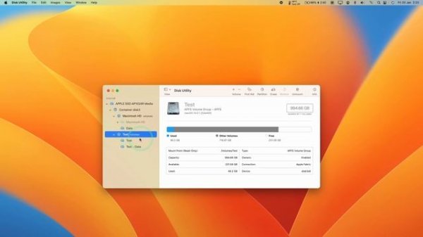How to delete APFS partition/volume on macOS Ventura