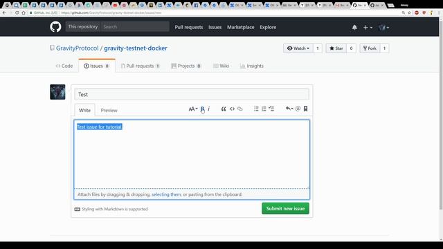 Создание Issue на GitHub смотреть онлайн