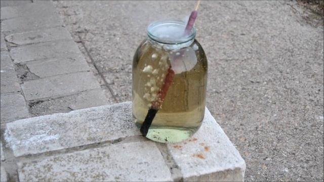 Испытание огромной спички:)