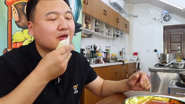 Super Easy Pressure Cooker Stewed Pig Head, Full Of Collagen, So Delicious | Mukbang