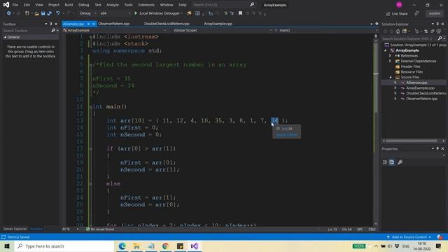 Second Largest Element in an array using C program algorithm || English || Vikash Shakya смотреть онлайн