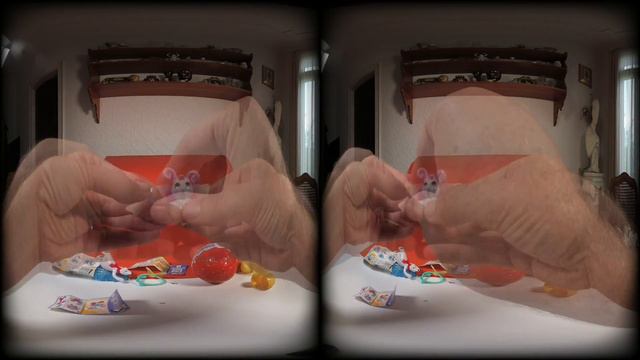 Surprise Eggs opening: Unboxing Kinder Surprise (VR180 3D) смотреть онлайн