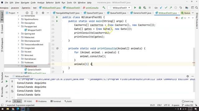 184 - Generics pt 02 - Wildcard pt 01 смотреть онлайн