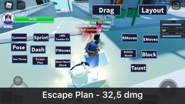 Showcase Of Vacation Queen (Killer Queen) In AUT (A Universal Time) / ROBLOX