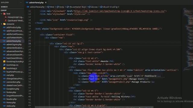 Design a responsive admin homepage using HTML, CSS, JavaScript and Bootstrap.(eshop 41) смотреть онлайн