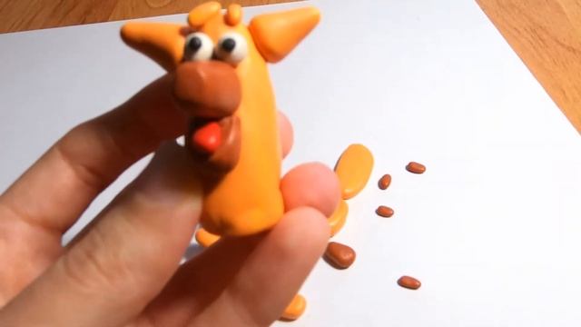 Лепка из легкого пластилина Hey Clay/Видео лепка залипаки животные Собачка