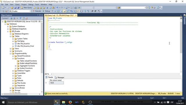 Como Crear Funciones en Sql Server смотреть онлайн