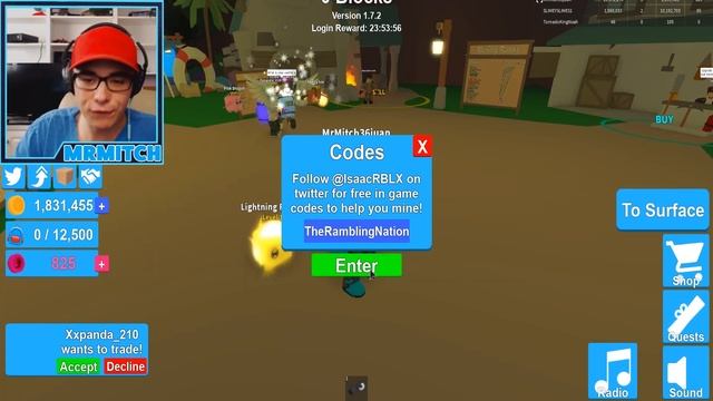 ALL REBIRTH TOKEN CODES IN MINING SIMULATOR!! (Roblox) смотреть онлайн