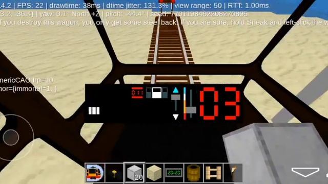 ТРАМВАЙ В КОПИИ МАЙНКРАФТ ?? |мод на трамвай для игры "minetest" смотреть онлайн