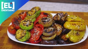 Овощи на сковороде гриль