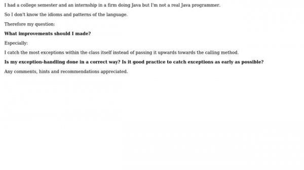 Code Review: Java JDBC: MySQL database-wrapper