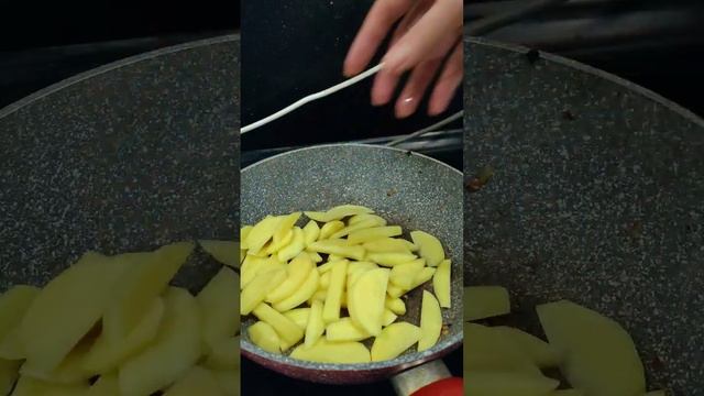 жареная картошка с грибами ? #быстрый #рецепты #еда смотреть онлайн