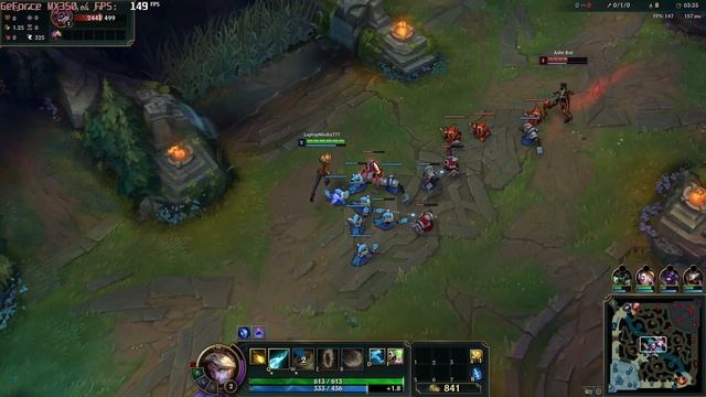 ? NVIDIA GeForce MX350 - League of Legends gameplay benchmarks (1080p) смотреть онлайн