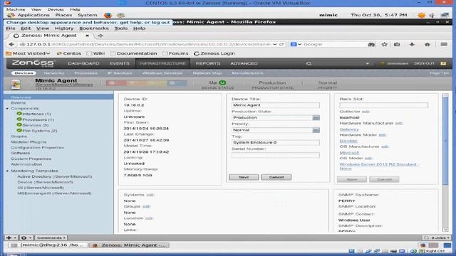 MIMIC Web Simulator: Zenoss Windows Server plugin manages simulated server смотреть онлайн
