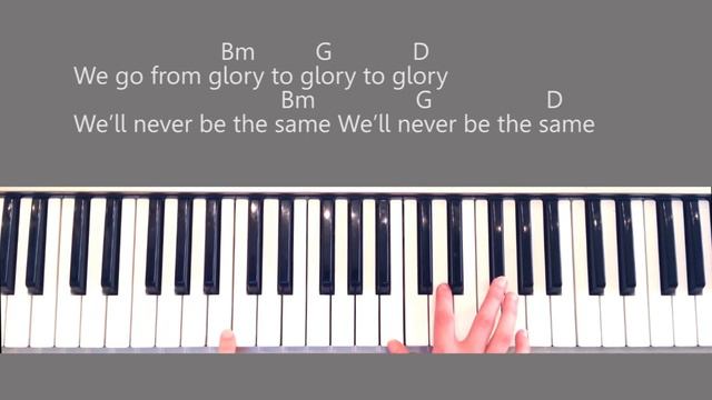 Glory to Glory - Bethel Music - Piano Tutorial Chords смотреть онлайн