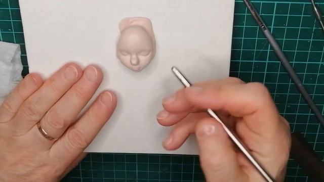 DIY Декор кружки/Как лепить голову куклы/How to sculpt a doll's face/Мастер класс/Polymer clay/ смотреть онлайн