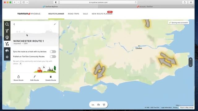 Using GPX files with TomTom Go app in 720P смотреть онлайн