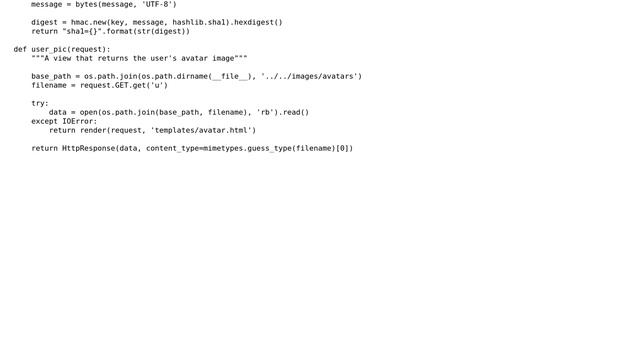 Django functions to sanitize URL, return welcome message, redirect, compute HMAC, and manage... смотреть онлайн