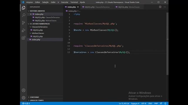 PHP - NAMESPACES E INTEGRAÇÃO COM AUTOLOAD смотреть онлайн