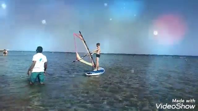 Виндсерфинг. Катание по морю! Это круто!