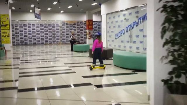 Впервые на гироскутере ?