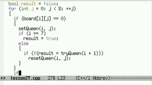 Урок 27 C++ Задача о восьми ферзях смотреть онлайн