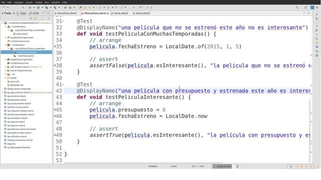 Implementando un Template method смотреть онлайн