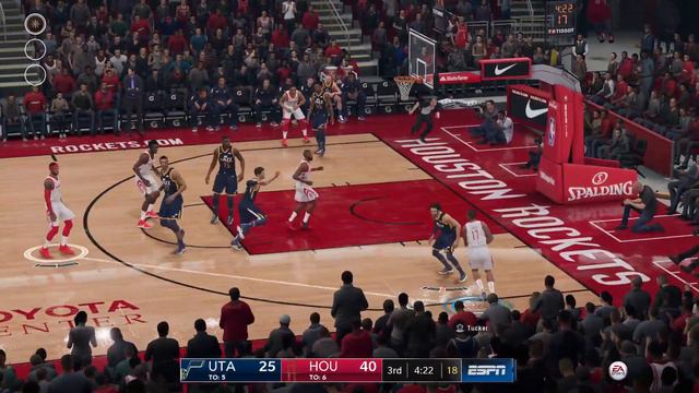 NBA Live 19 Utah Jazz vs Houston Rockets PS4 Gameplay смотреть онлайн