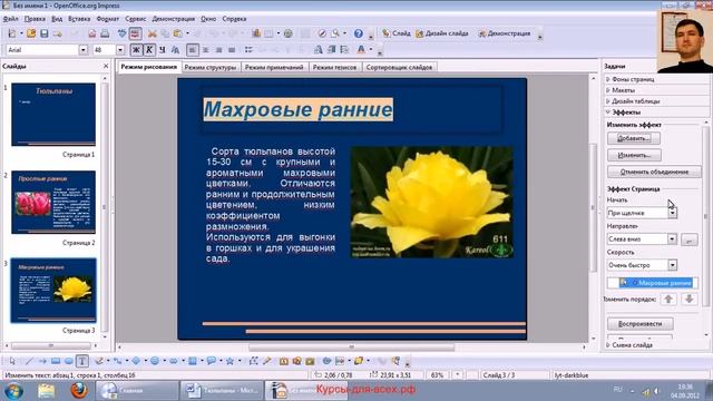 Анимации open office impress обзор new смотреть онлайн