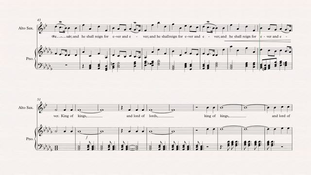 Alto Sax - Hallelujah Chorus - George Handel - Sheet Music, Chords, & Vocals смотреть онлайн
