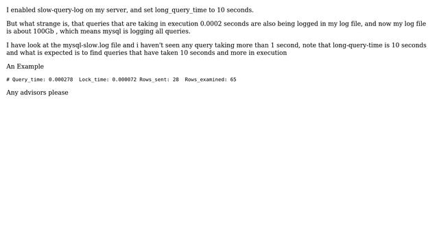 Databases: MySQL Slow Query Log - Long Query смотреть онлайн