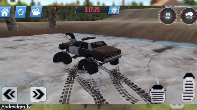 Monster police Truck Mud Drive - Spintrials Car Driving Sim - Android Gameplay смотреть онлайн