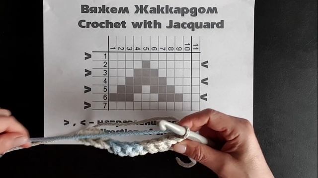 Вязание ковра крючком для начинающих (жаккард) / crochet rugs for beginners (jacquard) смотреть онлайн
