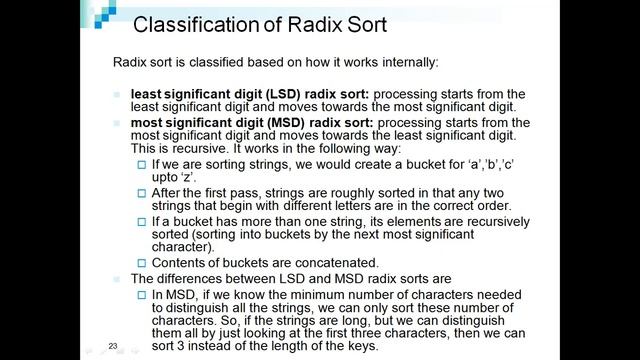 CountingSort2 RadixSort смотреть онлайн