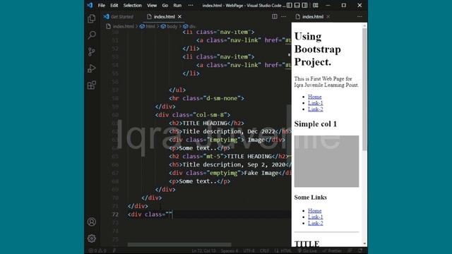 Website Manual VS Bootstrap смотреть онлайн