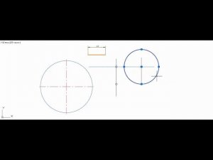 Сопряжение прямой и окружности