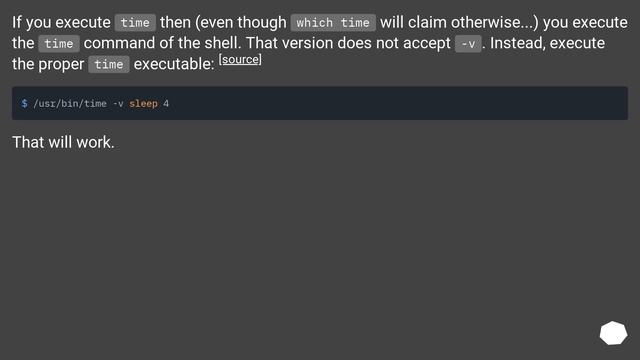How can I give arguments to time command (ubuntu) смотреть онлайн