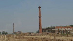 Обрушение кирпичной дымовой трубы