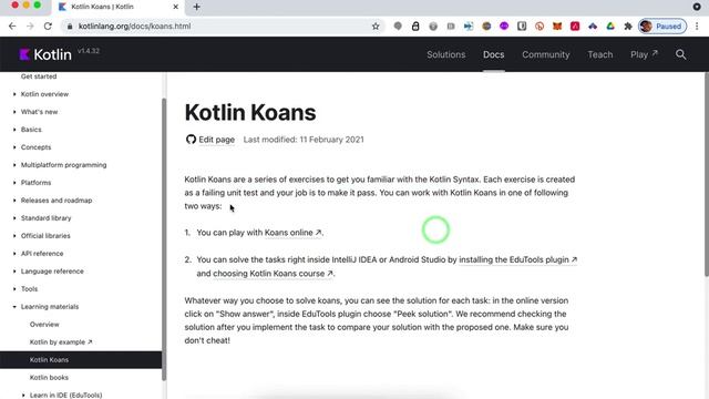 02 Kotlin Koans Start смотреть онлайн