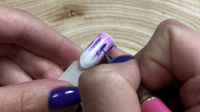 Дизайн в акварельной технике гель-лаками "Лаванда" | Beauty-free смотреть онлайн