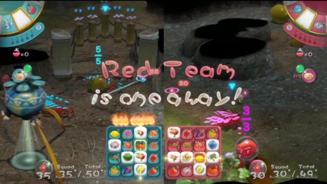 Сражение с мамой в игре Pikmin 3 Deluxe смотреть онлайн