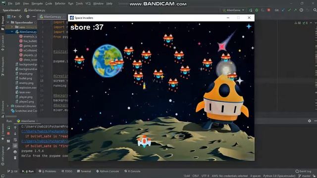 Space Invaders Game Using Python- Pygame смотреть онлайн