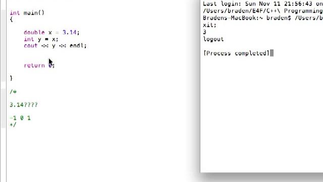 Introducing the double variable type and integer conversion (C++ programming tutorial) смотреть онлайн
