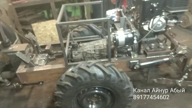 #мини погрузчик #самодельный минипогрузчик. задняя навеска на мини погрузчик