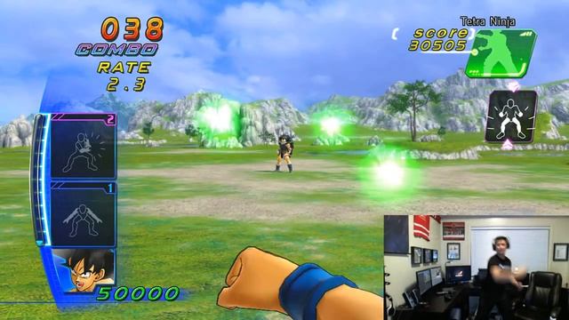 Dragonball Z Kinect Gameplay - Part 1 Goku vs Raditz Stage Full Body Cam смотреть онлайн