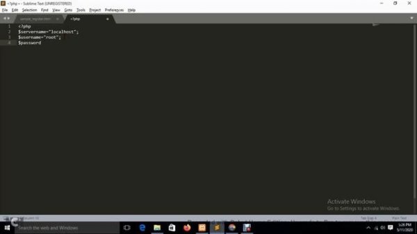 how to connect HTML form and MySQL database using Xampp server | phpMyAdmin Mysql tutorial