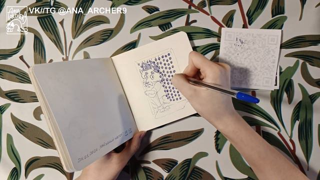 painting process // Где свет? // набросок шариковой ручкой смотреть онлайн