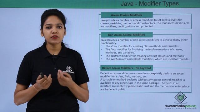 Java - Modifier Types смотреть онлайн
