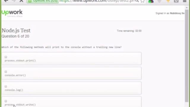 Node js Test -TOP 10% 20% Upwork Test Answers смотреть онлайн